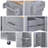 Rolling Kitchen Island with Storage, Rubber Wood Top, 3 Drawers, Slide-Out Shelves, and Internal Racks for Organized Cooking Spaces.-1740743306