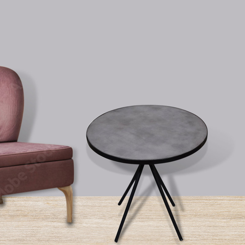 Iron Top End Table