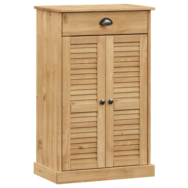 6 Pair Shoe Storage Cabinet, Brown