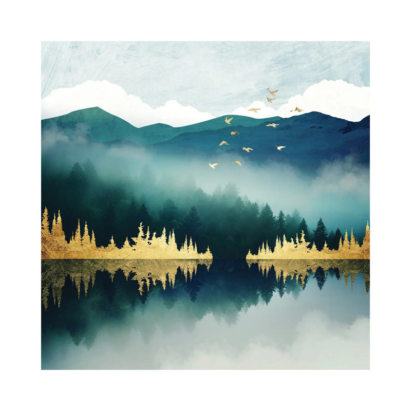 Mist Reflection - Print on Canvas, Wrapped Canvas, 45.72 cm H x 45.72 cm W x 1.91 cm D