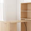 Bureau extensible avec tablettes de rangement et roues mobiles, pliable pour petits appartements et bureaux, Burlywood-424672838