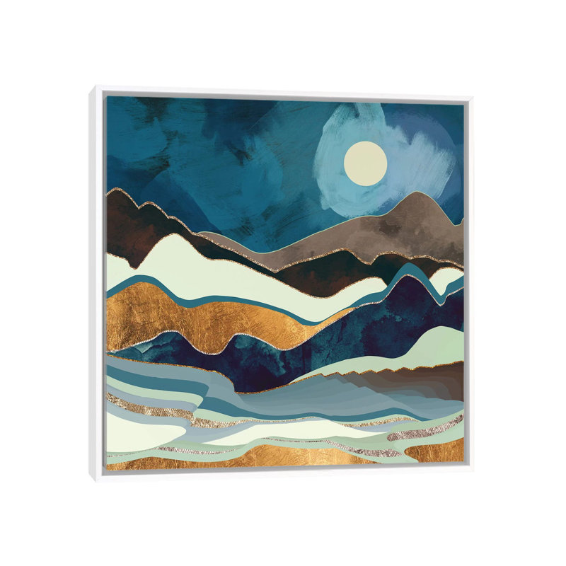«Autumn Hills», reproduction d'impression, H 37 po x l 37 po x P 1,5 po, Toile blanche encadrée, Aucun mat