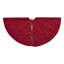 Luxueuse jupe d'arbre de Noël classique en velours rouge grenat-90374733