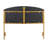 Lindsey Contemporary/Glam Queen Headboard In Gold Steel And Grey Velvet By Lumisource-1817312965