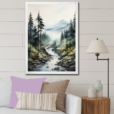 Mysterious Misty Mountain Morning II sur impression sur toile