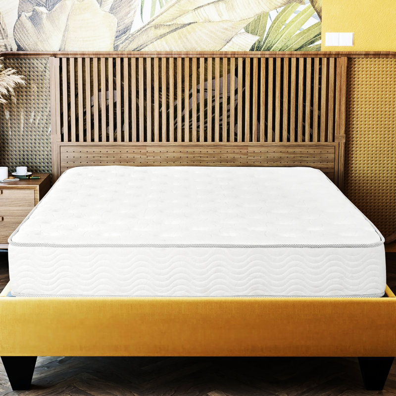 Matelas à ressorts ensachés Twin XL de 23 cm (9 po), confort optimal, livraison comprimée, compatible avec les sommiers articulés, mousse haute densité, tissu tricoté doux, soutien renforcé des bords, utilisation en chambre à coucher
