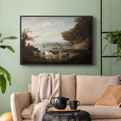 «Vintage Animal Print», reproduction d'art sur toile flottante
