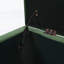 Banc avec repose-pieds de rangement rétro vert, entrée multifonctionnelle et mobilier de chambre à coucher, capacité de 300 lb