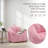 Large Corduroy Bean Bag Sofa Chair with Armrests and Included Filler
