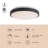 Cohlette 16-in Black dimmable LED Flush Mount-124959482