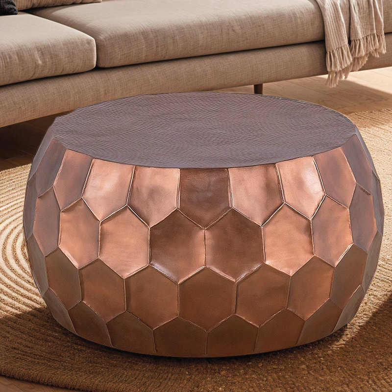 Table basse 32 po Modern Modern, Cuivre