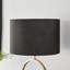 Andrin Gold & White Shade Metal Halo Marble Stand Table Lamp Light (Including Bulb)-1107706108