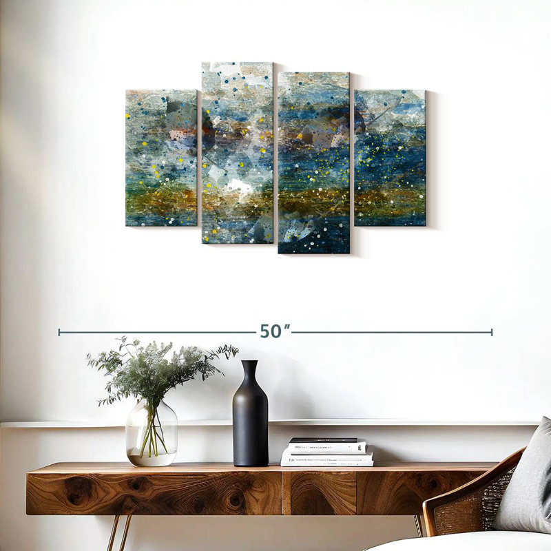 Avery Sea Depth Abstract, 22" H x 36" W