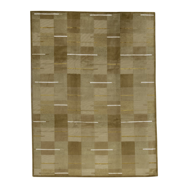 Himalayan Geometric Area Rug in Beige