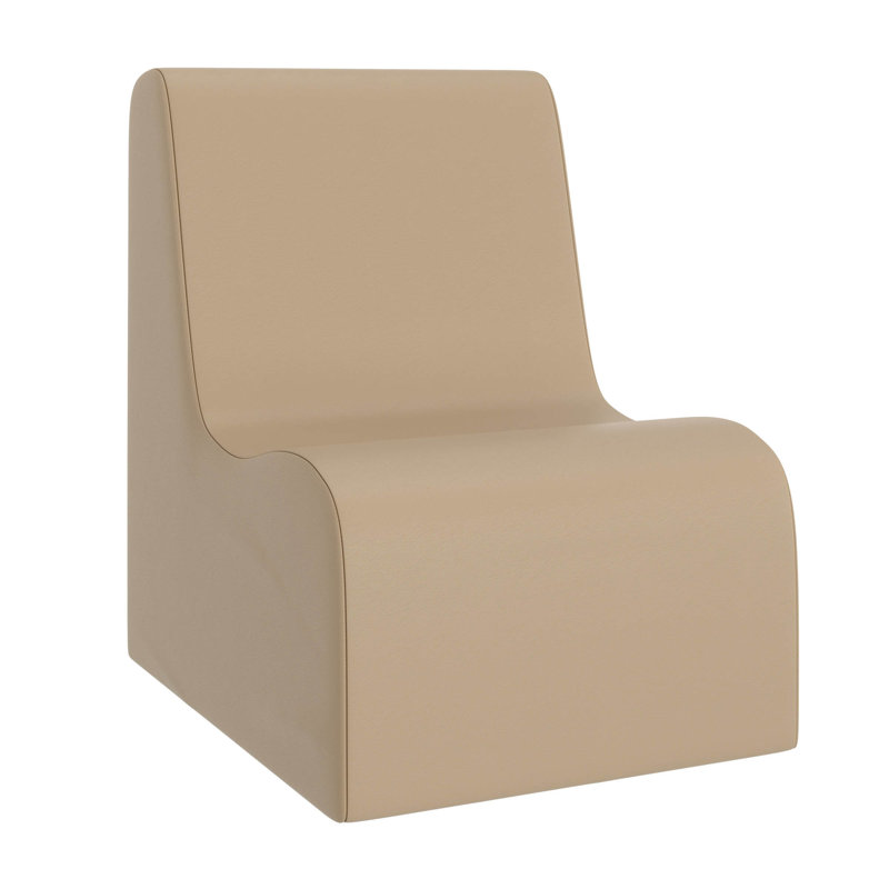 Grand fauteuil profilé, Beige, H 20 po x l 18 po x P 14 po