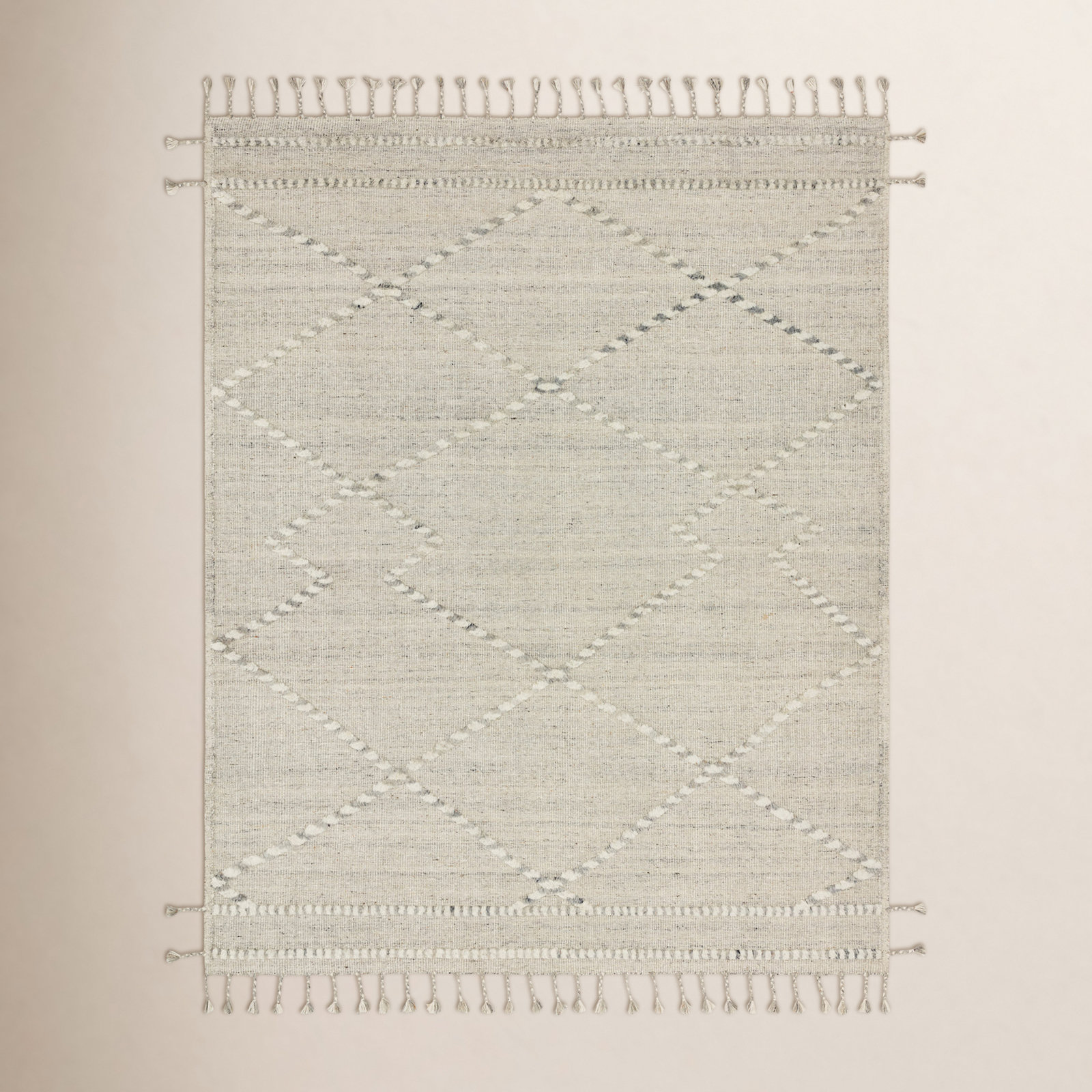 Hanna Ivory Hand-Knotted Wool Rug, Rectangle 8'6" x 11'6"