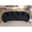 Canapé modulaire incurvé à compression Compression, canapé-lit en chenille haute densité 30D pour appartement, salon L 110 po-579836697
