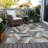 Machine Washable Indoor/Outdoor Claudian ACN1241 Brown Rug-103719026