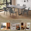 Table de salle à manger Kloc, table extensible de 51 po à 67 po avec chaises de salle à manger de H 32 po-419983307-439439431