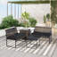 Ensemble de meubles d'extérieur en osier 4 pièces, ensemble de conversation pour patio avec coussins-307951817-307951822