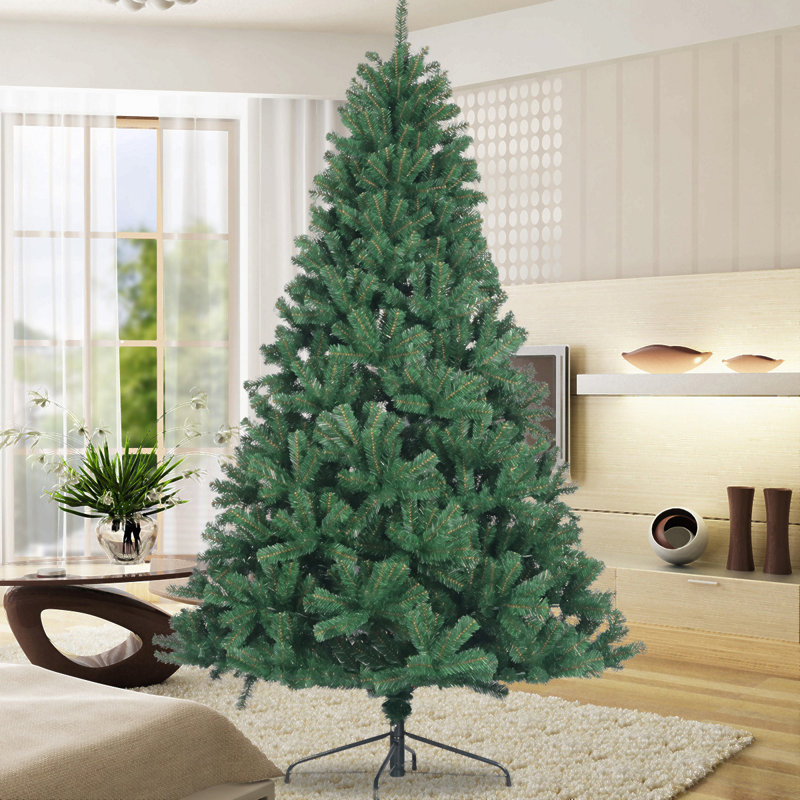 Pied de sapin de Noël artificiel pliable en épinette naturelle, 6'