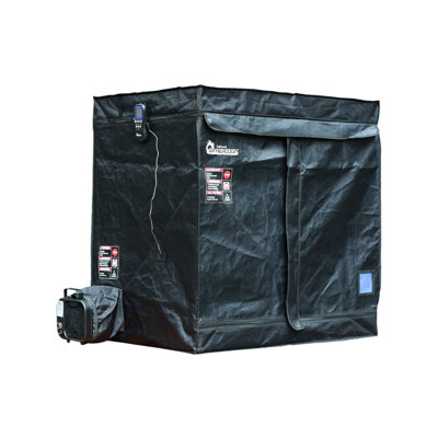 DR. INFRARED HEATER DR-122 Upgraded Version 2-Tier 18 Cubic feet Portable Bedbug Heater with Timer, Black