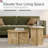 Round Nesting Coffee Table 2pc Set - Burl