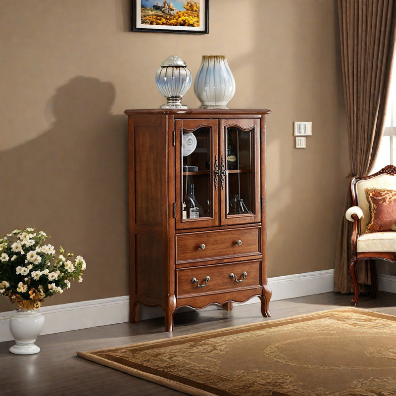 Armoire de rangement simple pour le salon, Brun