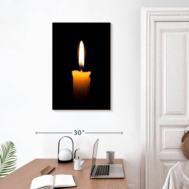 Candle In The Dark, 30" H x 20" W