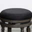 Tabouret de comptoir gris vieilli de 24 po avec siège gris anthracite