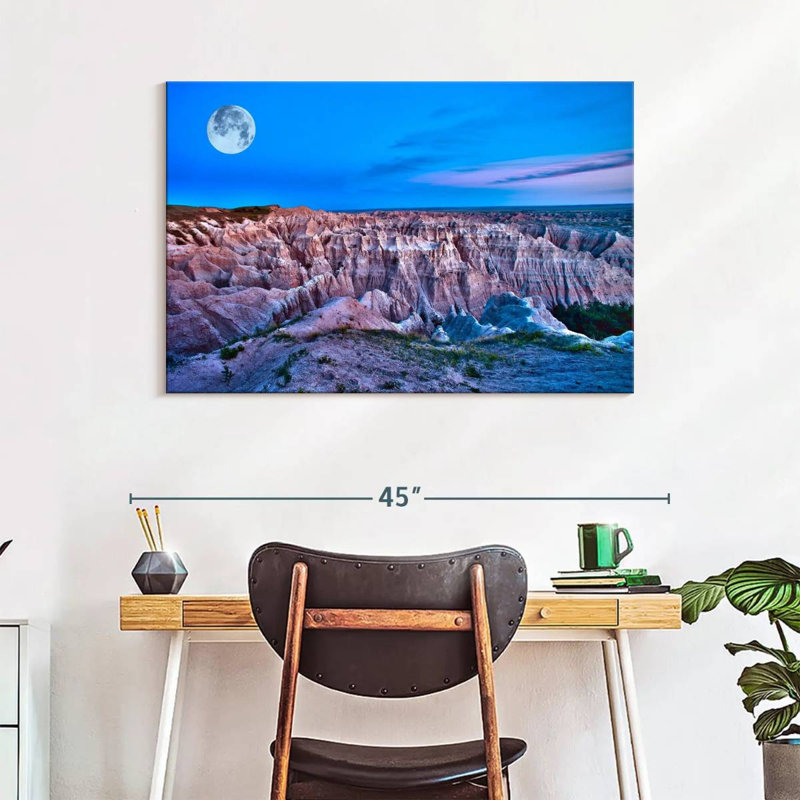 Lune du parc national Alvord Badlands, H 26 po x l 39 po