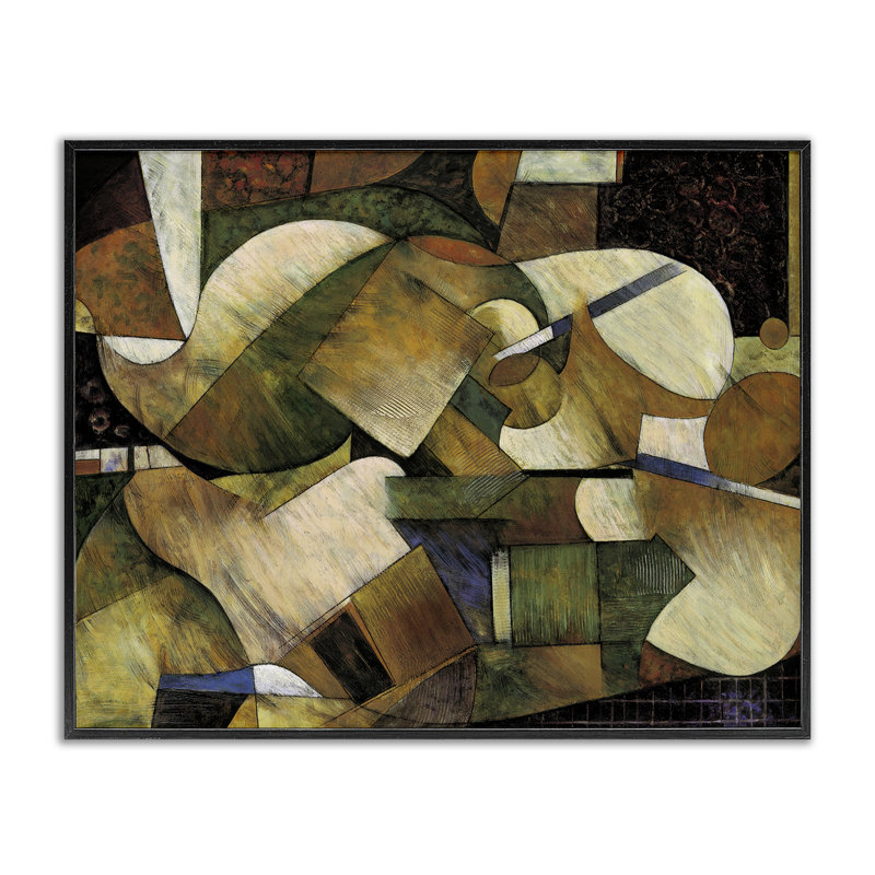 Abstrait géométrique expressif, estampe numérique, conception par Jonathan Parsons, H 11 po x l 14 po