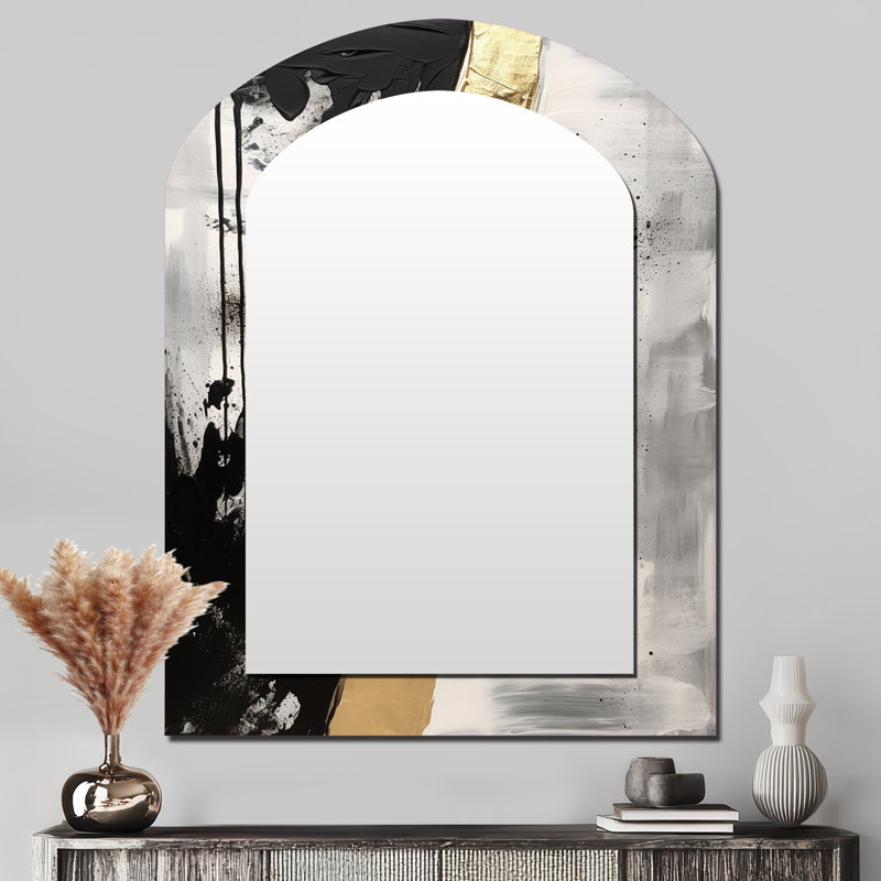 Peinture géométrique abstraite géométrique «Gold», 43 po x 33 po
