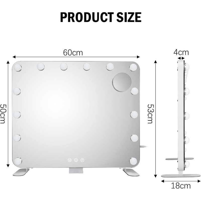 60mm W 53mm H Medicine Cabinet Mirror