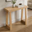Console rectangulaire étroite de 91 cm (36 po) à placer derrière un canapé, style moderne en bois massif.