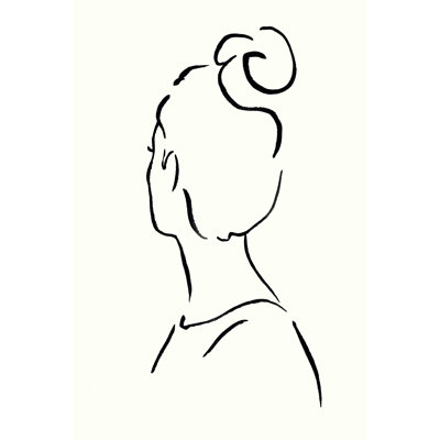 Minimal Profile I by Victoria Borges - Painting Print