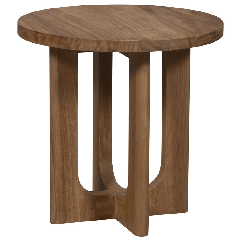 Bliss Outdoor Round Teak Side Table