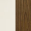 Tabouret de bar pivotant de style Mid-Century avec composants en noyer et métal