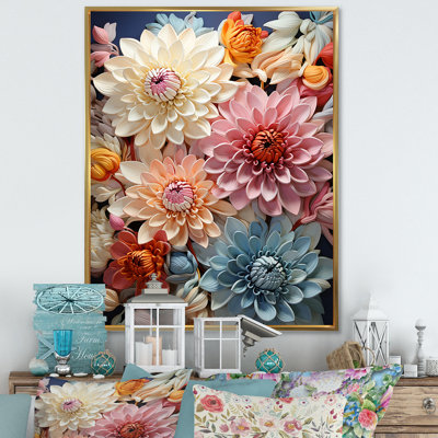 Maman sereine colorée sur toile