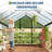 8×12 FT Polycarbonate Greenhouse, Walk-In Outdoor Garden Green House with Aluminum Frame, Roof Vent, Quick-Setup, Silver-121429991-121429988