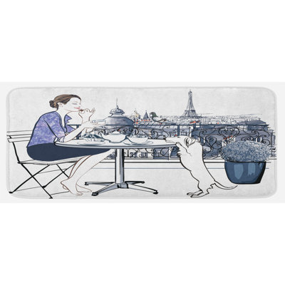 Modern & Contemporary Synthetic Kitchen Mat