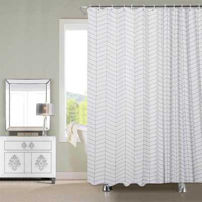 Airalynn Geometric Shower Curtain