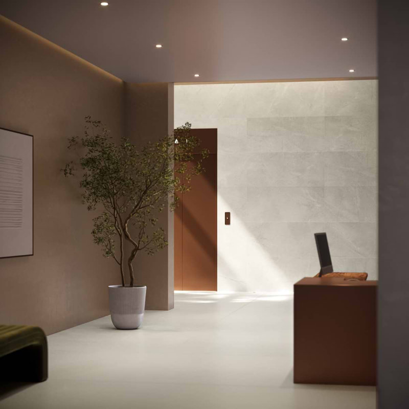 Orien 47,24 po X 47,24 po Carrelage mural et de plancher en porcelaine satinée aspect marbre antique (15,49 pieds carrés / caisse)