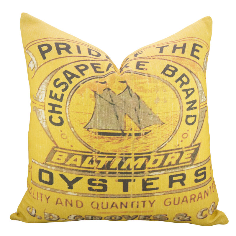 Oysters Cotton Throw Pillow