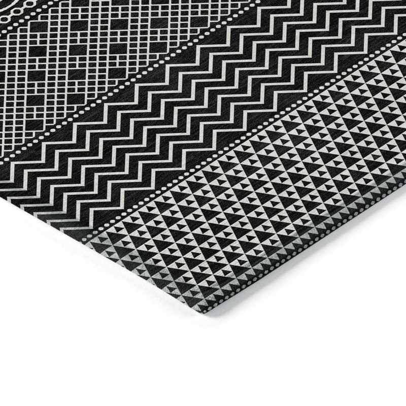 Tisdell Area Rug with Non-Slip Backing, Rectangle 3' x 5'