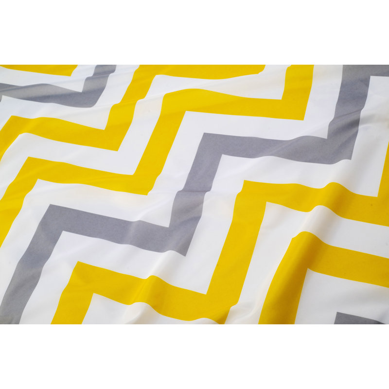Shower Curtain, Yellow/Grey