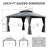 Aluminum Galvanized Steel Patio Gazebo with Double Roof