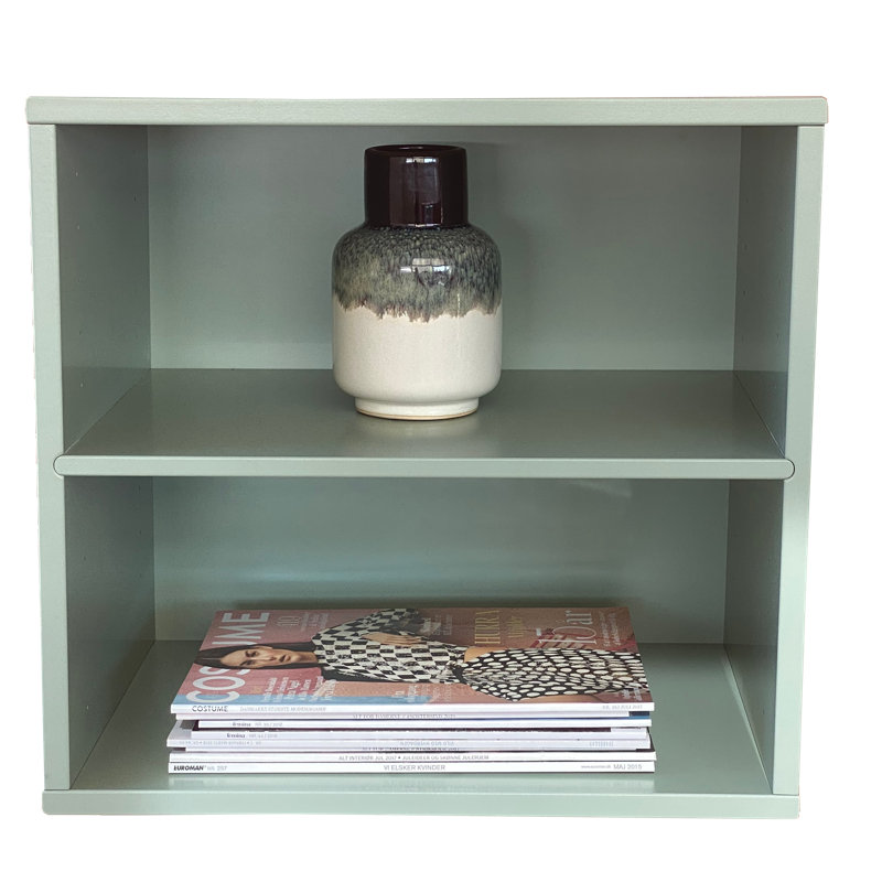 Keep 43cm H x 45cm W Standard Bookcase, Dusty Green