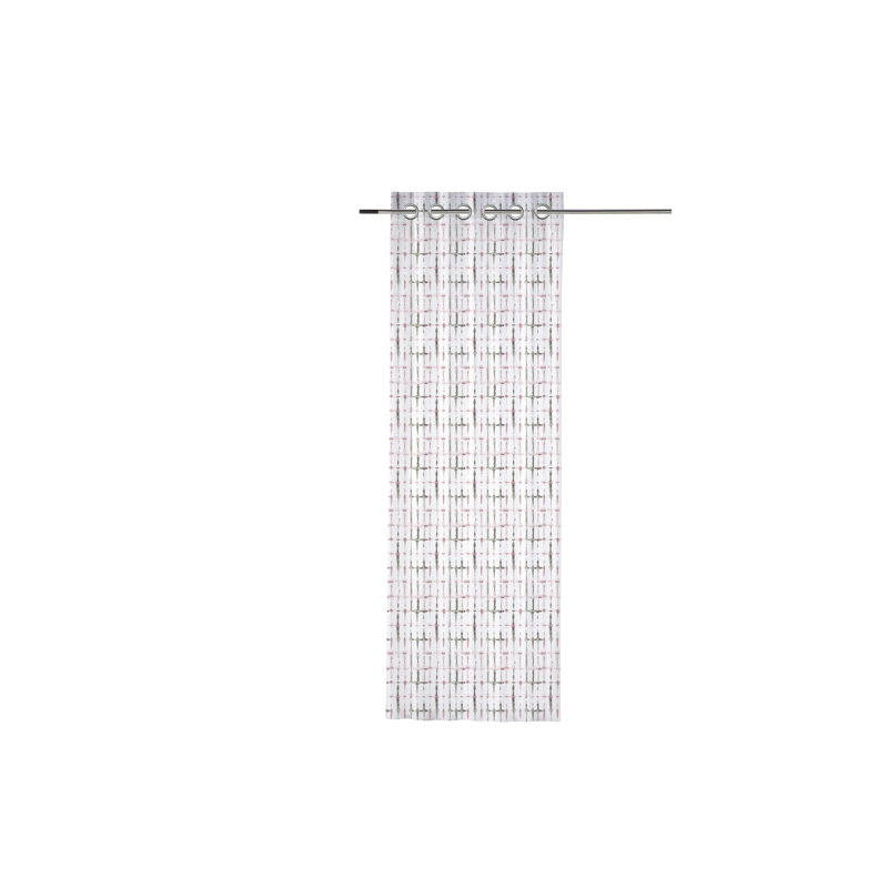 Detzani Eyelet Semi Sheer Curtain
