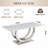 69.30" Rectangular Dining Table, Modern Simple, Marble Tabletop, MDF Tabletop, Stainless Steel Mirror Surface, Suitable For 4-6 People Marble Pattern, Silver Mirror.